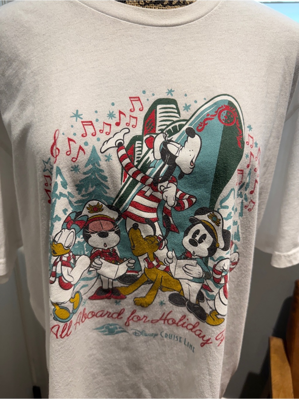 2022 Disney Cruise Line Holiday Character Graphic Unisex Tee